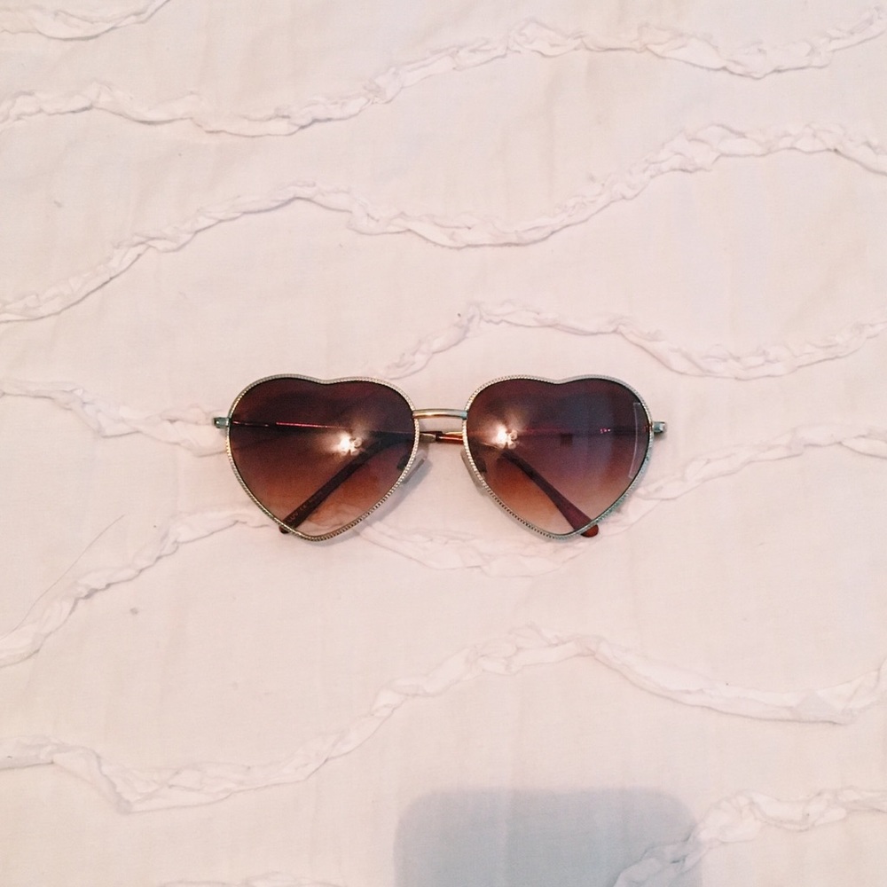 Heart shaped sunglasses!